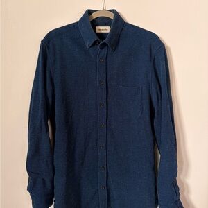 Taylor Stitch RinsedIndigo Division Organic Cotton Casual Button-Down Shirt